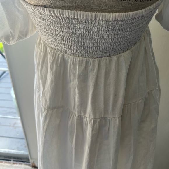 Zara White Puff Sleeve Sundress Color White Size Small - Picture 7 of 12